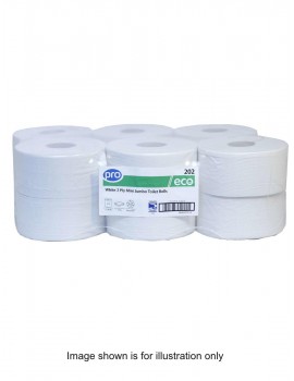 Mini Jumbo Toilet Rolls, Case 12x150m Hygiene